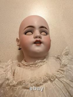 Antique Simon & Halbig 1009 Child Bisque Doll 21 Inch Original Clothing