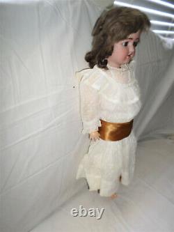 Antique Simon & Halbig 550 Doll Bisque Socket Head 22 Original Wig Signed Body