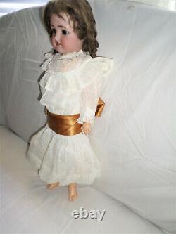 Antique Simon & Halbig 550 Doll Bisque Socket Head 22 Original Wig Signed Body