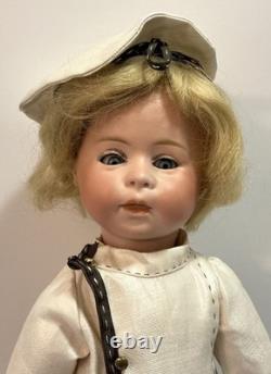 Antique Swaine & Co Dip 4 Boy Doll Jointed Body Closed Mouth Character Doll 16
