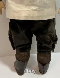 Antique Swaine & Co Dip 4 Boy Doll Jointed Body Closed Mouth Character Doll 16