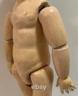 Antique Swaine & Co Dip 4 Boy Doll Jointed Body Closed Mouth Character Doll 16