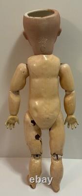 Antique Swaine & Co Dip 4 Boy Doll Jointed Body Closed Mouth Character Doll 16