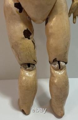 Antique Swaine & Co Dip 4 Boy Doll Jointed Body Closed Mouth Character Doll 16