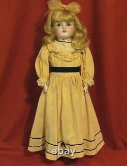 Antique Very Old Kestner Porcelain Bisque & Leather Germany 154 Signed Doll 20