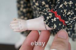 Antique Victorian Era Kling 189-6 China Head Girl Doll Germany Leather Body 18