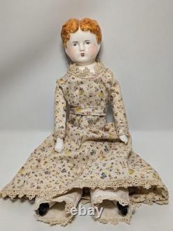 Antique Victorian Porcelain Doll With Original Clothes