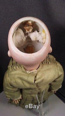 Antique Vintage Majestic Germany Bisque Porcelain Composite Wood 18 Doll 26/3