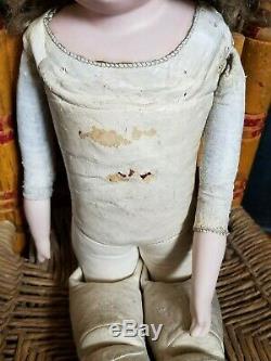 Antique Vintage Porcelain Armand Marseille Floradora Doll Kid Body 21 inches