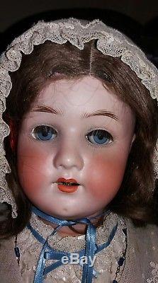 Antique Vintage Porcelain Heubach Doppelsdorf 250.3 1/2 23 Doll Velvet Jacket