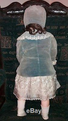 Antique Vintage Porcelain Heubach Doppelsdorf 250.3 1/2 23 Doll Velvet Jacket