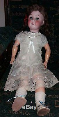 Antique Vintage Porcelain Heubach Doppelsdorf 250.3 1/2 23 Doll Velvet Jacket