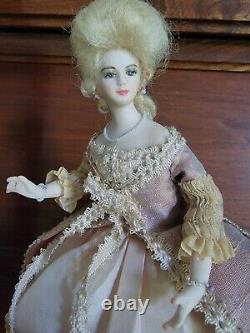 Antique Vintage Victorian 7 Dollhouse German Bisque Doll, Ornate & Beautiful