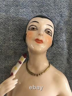 Antique Wonderful Large Flapper Half Lady 5 1/2 Half Lady Doll WHAT A DOLL