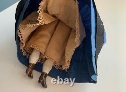 Antique porcelain DOLL vtg old china hands feet ruth gibbs godey's little lady