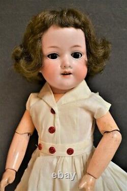 Armand MARSEILLE Bisque DOLL 18 AM A2M 390 Papier Mache Brunette Hair Germany