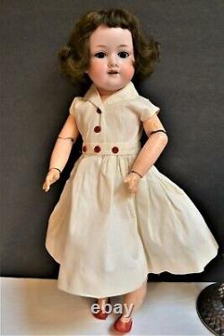 Armand MARSEILLE Bisque DOLL 18 AM A2M 390 Papier Mache Brunette Hair Germany