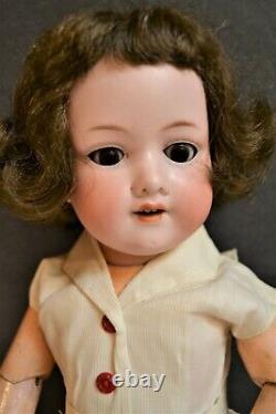 Armand MARSEILLE Bisque DOLL 18 AM A2M 390 Papier Mache Brunette Hair Germany