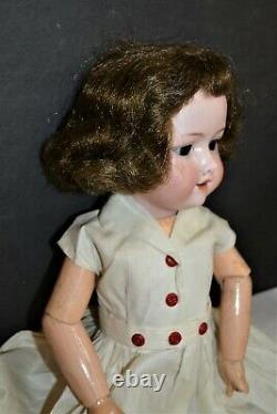 Armand MARSEILLE Bisque DOLL 18 AM A2M 390 Papier Mache Brunette Hair Germany