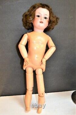 Armand MARSEILLE Bisque DOLL 18 AM A2M 390 Papier Mache Brunette Hair Germany