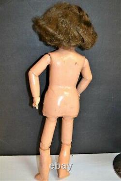 Armand MARSEILLE Bisque DOLL 18 AM A2M 390 Papier Mache Brunette Hair Germany