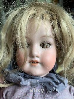 Armand Marseille Antique German Bisque Porcelain Head Dimple Chin Doll