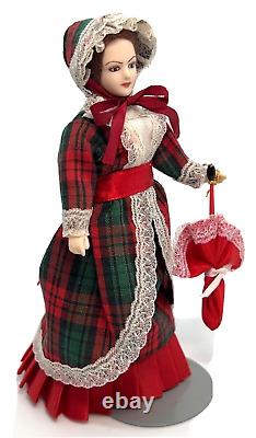 Artisan Doll Lady Victorian Porcelain Head Stand Vintage Dollhouse Miniature
