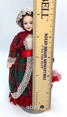 Artisan Doll Lady Victorian Porcelain Head Stand Vintage Dollhouse Miniature