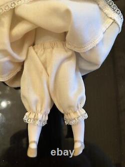 Authentic Antique Parian Bisque China Head Doll With Lifelike Pink Cheeks