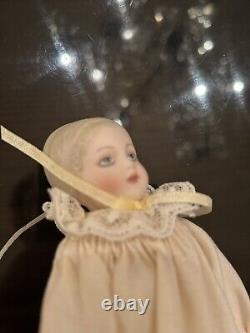 Authentic Antique Parian Bisque China Head Doll With Lifelike Pink Cheeks