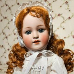 BEAUTIFUL! 22 SIMON & HALBIG 550 Antique German Doll, Clothes, Wig, BJ-BODY