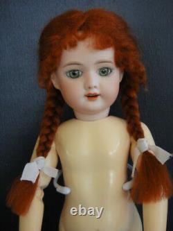 BLEUETTE Repro porcelain doll. 11 Mold SFBJ60 Green eyes 27 cm BRAVOT