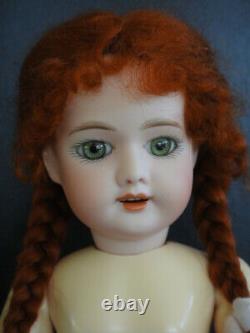 BLEUETTE Repro porcelain doll. 11 Mold SFBJ60 Green eyes 27 cm BRAVOT