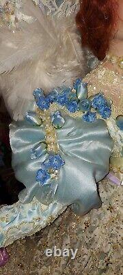 BLUE BELLE 42 INCH VICTORIAN VINTAGE SPARKLING By Rustie Porcelain Doll
