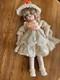 Bru Jne 13 Reproduction Porcelain Doll 27'' Needs Restringing Open Mouth Vintage