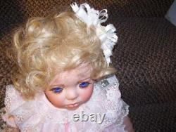 Baby Shay Porcelain Blue Eye Doll By Rubert. 1994