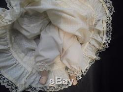 Bambola Vintage In Porcellana-vestito Sartoriale-nuova- Porcelain Doll