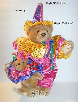 Bearly People Bears -calypso Clowns Vintage 1993 -collectable -rare -mint Cond