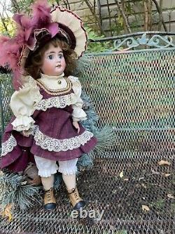 Beautiful Antique French Doll by Fleischmann & Bloedel Incised 4 As Is