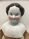 Beautiful Large 25 Antique China Head Doll. Hi Brow With Black Hair /blue Eyes