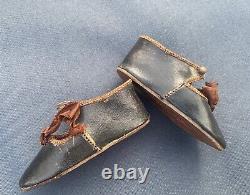 Beautiful Pair Of Leather Shoes BB Size 9 ALART Circa Late 19th Century