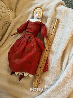 Beautiful Rare 13.5 Hertwig Bonnet Head German China Doll Cabinet Size