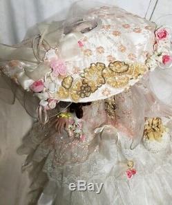 Beautiful Rustie Victorian Vintage 003/150 36 Porcelain Doll with Stand