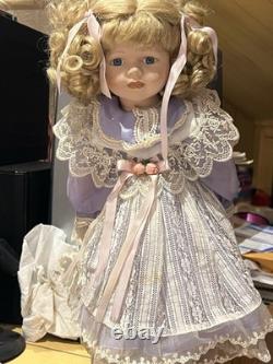 Beautiful Set of 4 Vintage Porcelain Dolls Elegant Victorian Style