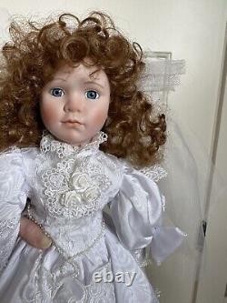 Beautiful Vintage Bride Porcelain Doll