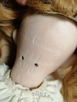 Beautiful Vintage Complete Armand Marseille 18 390 A-4-M Bisque- Head Wood Doll