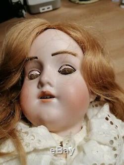 Beautiful Vintage Complete Armand Marseille 18 390 A-4-M Bisque- Head Wood Doll