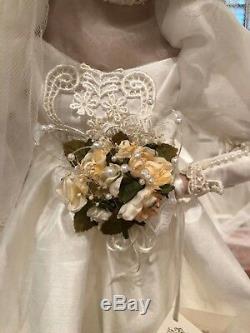 Beautiful Vintage Hamilton Collection RareCamillePorcelain Bride wedding doll