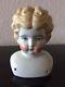 Beautiful Vintage Porcelain Blonde Doll Head And Shoulders Marked Germany #6