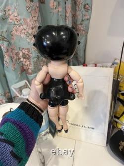 Betty Boop Vintage Porcelain Doll 11 1982 Jointed Arms And Legs Black Dress